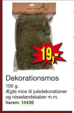 Harald Nyborg Dekorationsmos, DKK 19 tilbud