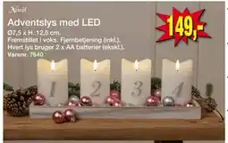 Harald Nyborg Adventslys med LED, DKK 149 tilbud