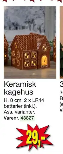 Harald Nyborg Keramisk kagehus, DKK 29 tilbud