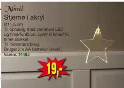 Harald Nyborg Stjerne i akryl, DKK 19 tilbud