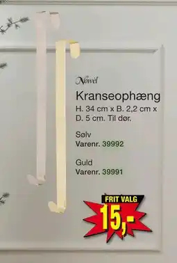 Harald Nyborg Kranseophæng, DKK 15 tilbud
