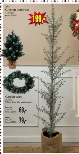 Harald Nyborg Kunstigt cedertræ, DKK 199 tilbud