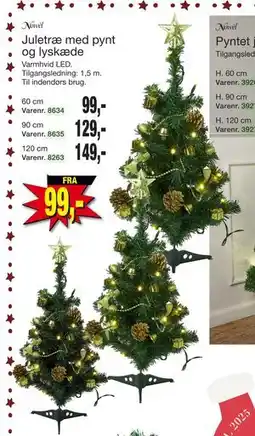 Harald Nyborg Juletræ med pynt og lyskæde tilbud