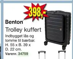 Harald Nyborg Trolley kuffert, DKK 398 tilbud