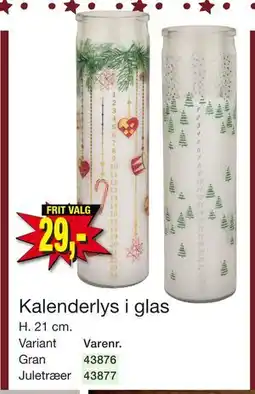 Harald Nyborg Kalenderlys i glas, DKK 29 tilbud