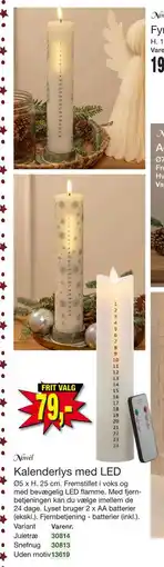 Harald Nyborg Kalenderlys med LED, DKK 79 tilbud