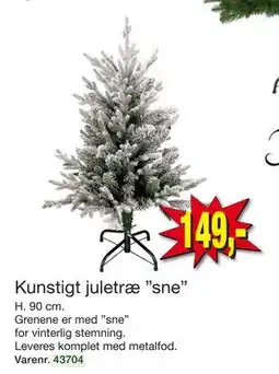 Harald Nyborg Kunstigt juletræ ”sne”, DKK 149 tilbud