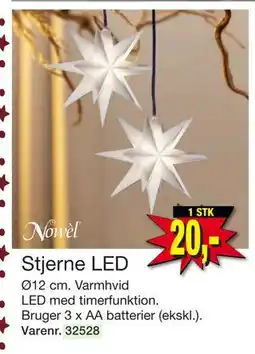 Harald Nyborg Stjerne LED, DKK 20 tilbud