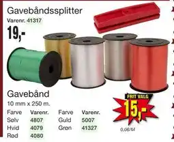 Harald Nyborg Gavebåndssplitter, DKK 15 tilbud