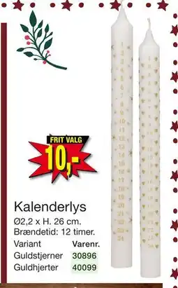 Harald Nyborg Kalenderlys, DKK 10 tilbud