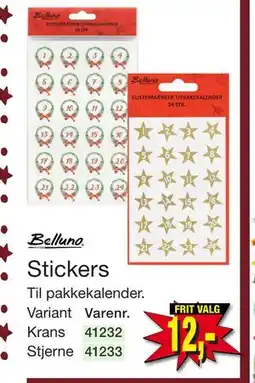 Harald Nyborg Stickers, DKK 12 tilbud