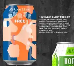 MENY MIKKELLER BURST FREE IPA, DKK 100 tilbud