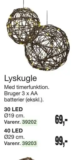 Harald Nyborg Lyskugle tilbud