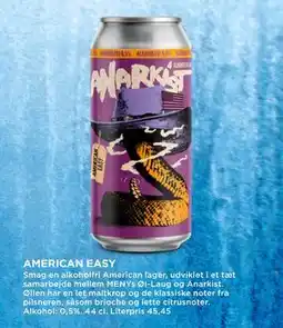 MENY AMERICAN EASY, DKK 100 tilbud