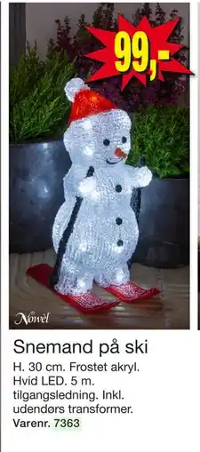 Harald Nyborg Snemand på ski, DKK 99 tilbud