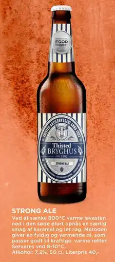 MENY STRONG ALE, DKK 100 tilbud