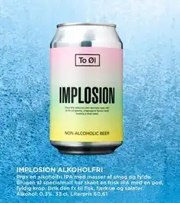 MENY IMPLOSION ALKOHOLFRI, DKK 100 tilbud