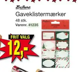 Harald Nyborg Gaveklistermærker, DKK 12 tilbud