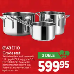 Din Isenkræmmer Evatrio grydesæt tilbud