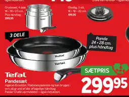 Din Isenkræmmer Tefal Pandesæt tilbud