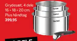 Din Isenkræmmer Grydesæt, 4 dele Plus håndtag tilbud