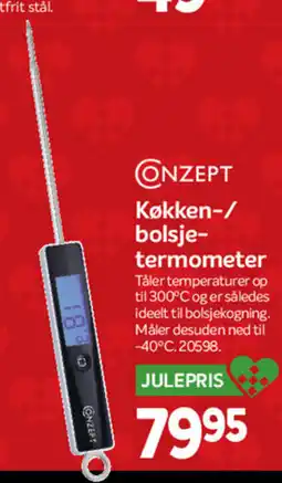 Din Isenkræmmer Conzept køkken-/ bolsje- termometer tilbud