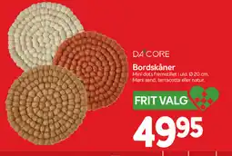 Din Isenkræmmer DA CORE Bordskåner tilbud