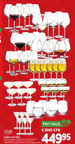 Din Isenkræmmer Holme gaard cabernet glas tilbud
