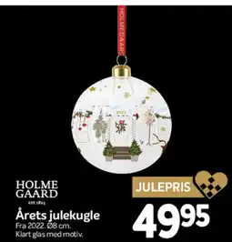 Din Isenkræmmer Holme gaard årets julekugle tilbud