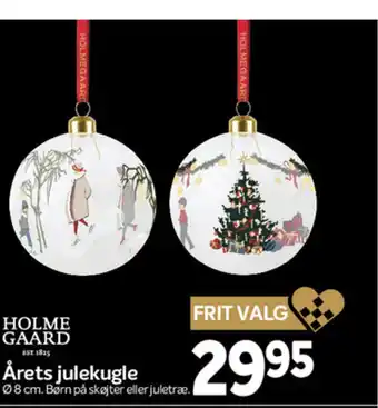 Din Isenkræmmer Holme gaard årets julekugle tilbud