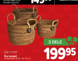 Din Isenkræmmer DA CORE Kurvesæt tilbud