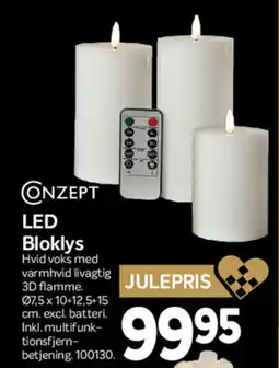 Din Isenkræmmer Conzept led bloklys tilbud