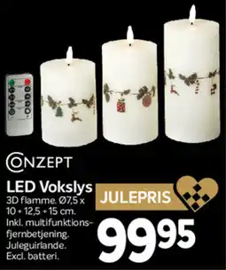 Din Isenkræmmer CONZEPT LED Vokslys tilbud