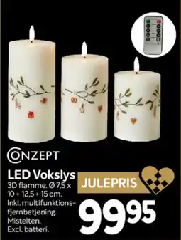 Din Isenkræmmer Conzept led vokslys tilbud