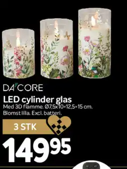 Din Isenkræmmer Da core led cylinder glas tilbud