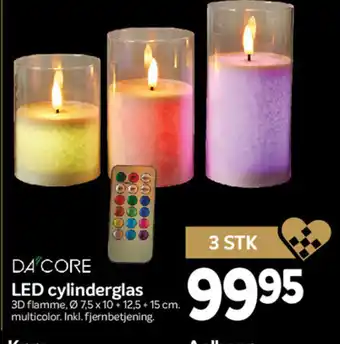 Din Isenkræmmer DA CORE LED cylinderglas tilbud