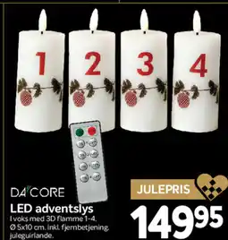 Din Isenkræmmer DA CORE LED adventslys tilbud