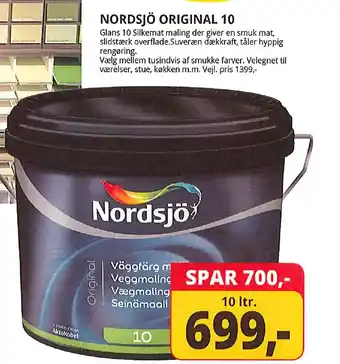 Farveland Nordsjö original 10 tilbud