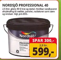 Farveland Nordsjö professional 40 tilbud