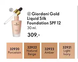 Oriflame Giordani Gold Liquid Silk Foundation SPF 12 tilbud
