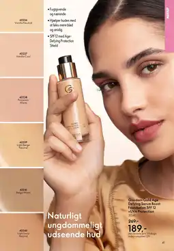 Oriflame Giordani Gold Age Defying Serum Boost Foundation SPF 12 +UVA Protection tilbud