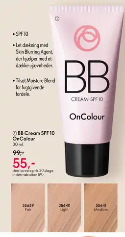 Oriflame BB Cream SPF 10 On Colour tilbud