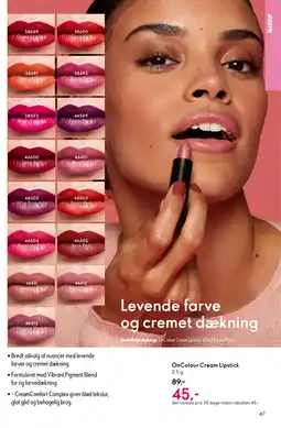 Oriflame OnColour Cream Lipstick tilbud