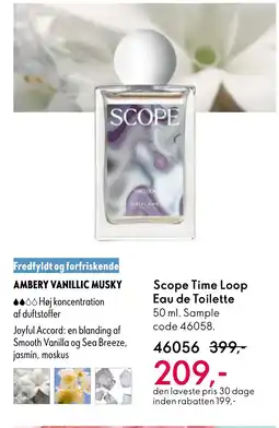 Oriflame Scope Time Loop Eau de Toilette tilbud