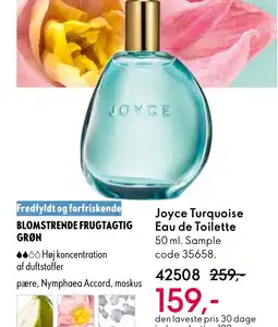 Oriflame Joyce Turquoise Eau de Toilette tilbud