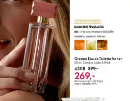 Oriflame Greater Eau de Toilette for her tilbud