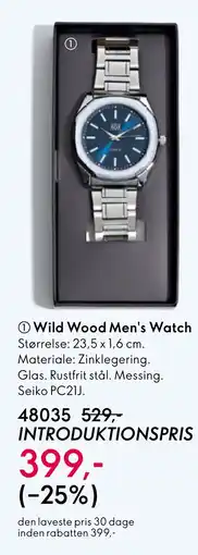 Oriflame Wild Wood Men's Watch tilbud