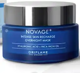 Oriflame Novage+ Intense Skin Recharge Overnight Mask tilbud