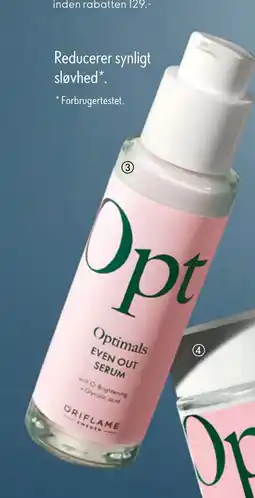 Oriflame Opt Optimals Even Out Serum tilbud