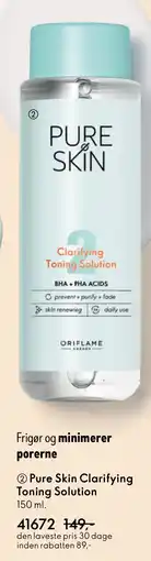 Oriflame Pure Skin Clarifying Toning Solution tilbud